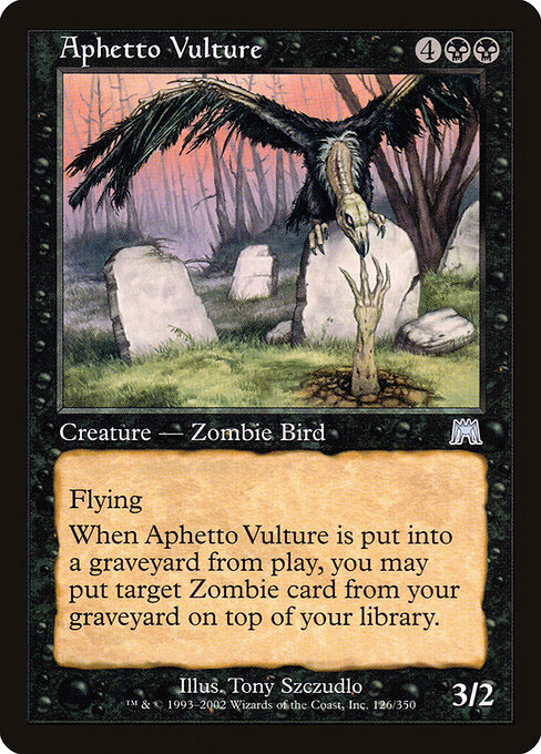 Aphetto Vulture - Onslaught Magic card