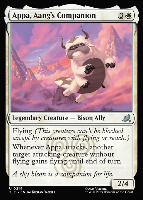 Appa, Aang's Companion - Avatar: The Last Airbender Eternal Magic card