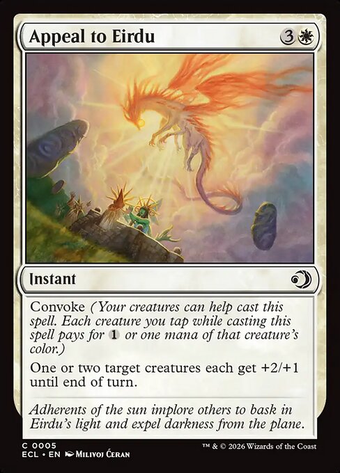Appeal to Eirdu - Lorwyn Eclipsed Magic card