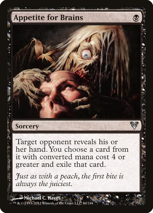 Appetite for Brains - Avacyn Restored (#84) - Illustrated by Michael C. Hayes - Magic: The Gathering Card