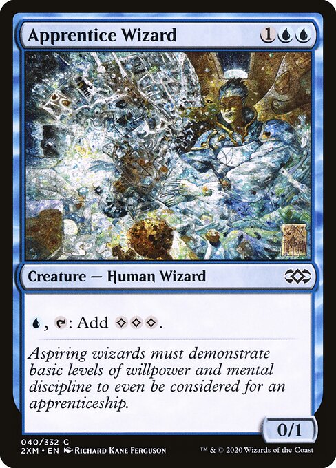 Apprentice Wizard - Double Masters Magic card