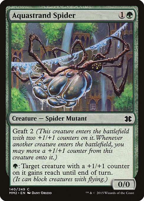 Aquastrand Spider - Modern Masters 2015 (#140) - Illustrated by Dany Orizio - Magic: The Gathering Card