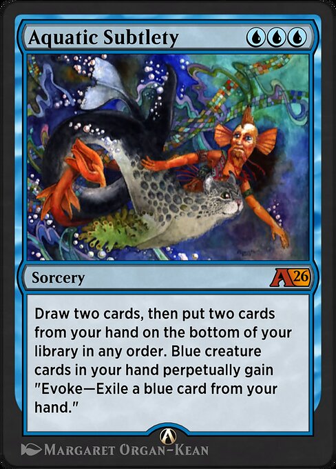Aquatic Subtlety - Alchemy: Lorwyn Eclipsed (#4) - Illustrated by Margaret Organ-Kean - Magic: The Gathering Card