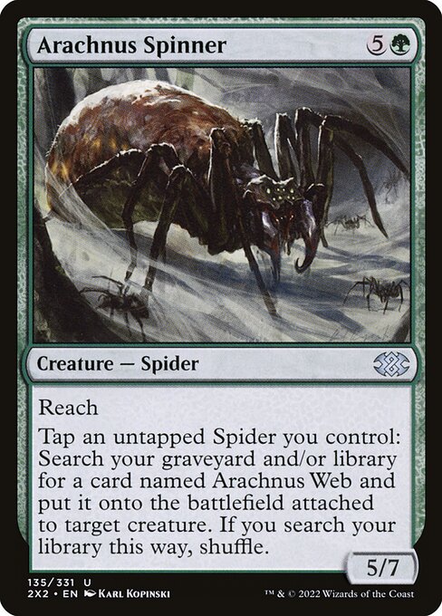 Arachnus Spinner - Double Masters 2022 (#135) - Illustrated by Karl Kopinski - Magic: The Gathering Card