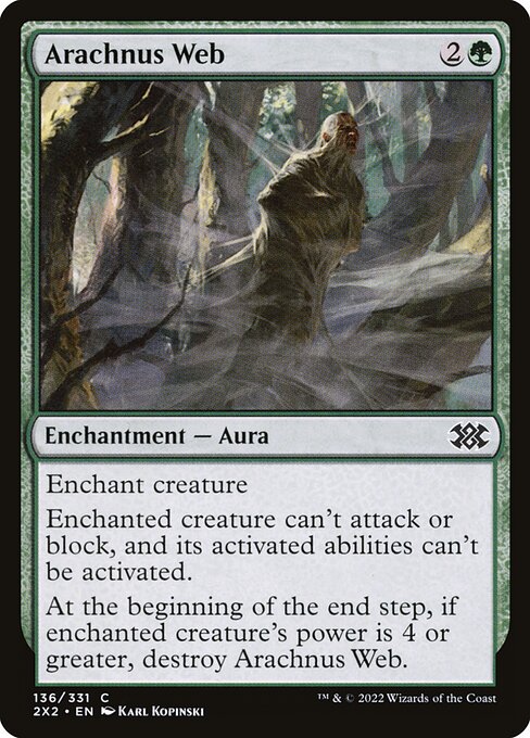 Arachnus Web - Double Masters 2022 (#136) - Illustrated by Karl Kopinski - Magic: The Gathering Card