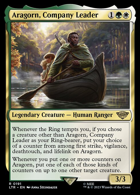 Aragorn, Company Leader - The Lord of the Rings: Tales of Middle-earth Magic card