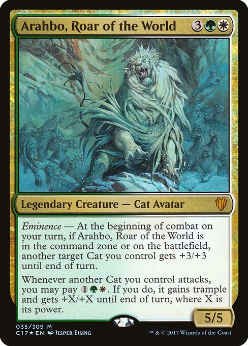 Arahbo, Roar of the World - Commander 2017 Magic card