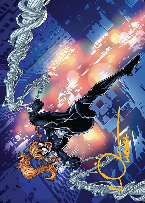 Araña, Heart of the Spider // Araña, Heart of the Spider - Marvel's Spider-Man Art Series (#37) - Illustrated by Logan Lubera - Magic: The Gathering Card