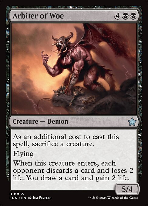Arbiter of Woe - Foundations Magic card