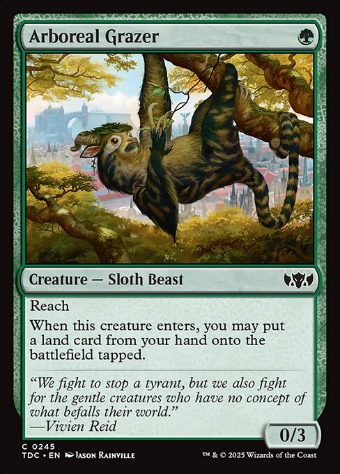 Arboreal Grazer - Tarkir: Dragonstorm Commander (#245) - Illustrated by Jason Rainville - Magic: The Gathering Card
