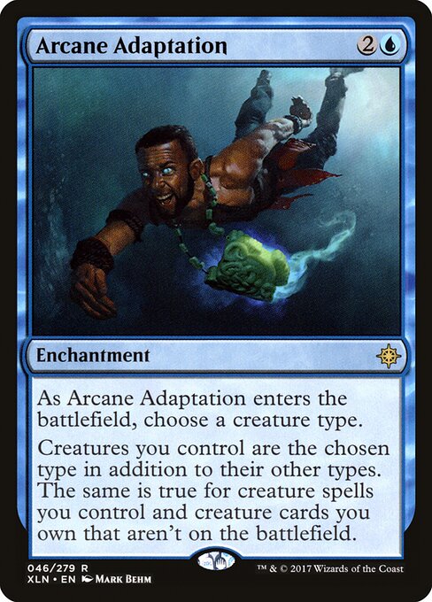 Arcane Adaptation - Ixalan (#46) - Illustrated by Mark Behm - Magic: The Gathering Card