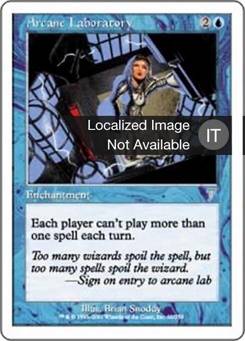 Laboratorio arcano (Arcane Laboratory) - Seventh Edition (#60) - Illustrated by Brian Snõddy - Magic: The Gathering Card