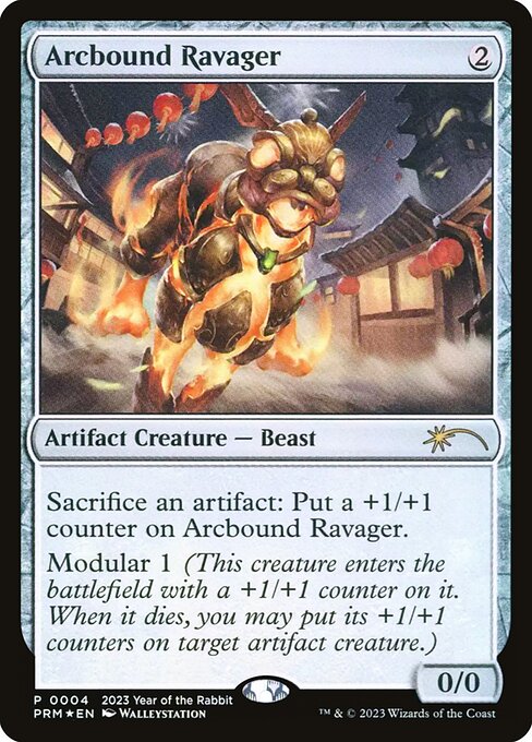 Arcbound Ravager - Year of the Rabbit 2023 (#6) - Illustrated by Walleystation - Magic: The Gathering Card