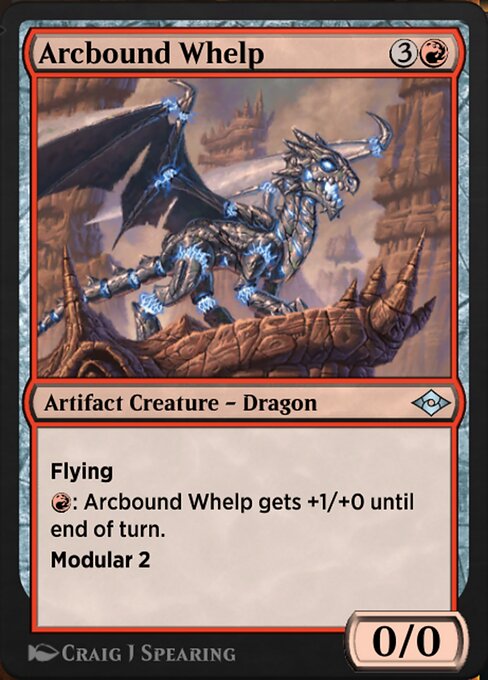Arcbound Whelp - Jumpstart: Historic Horizons (#410) - Illustrated by Craig J Spearing - Magic: The Gathering Card