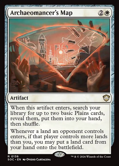 Archaeomancer's Map - Secrets of Strixhaven Commander Magic card