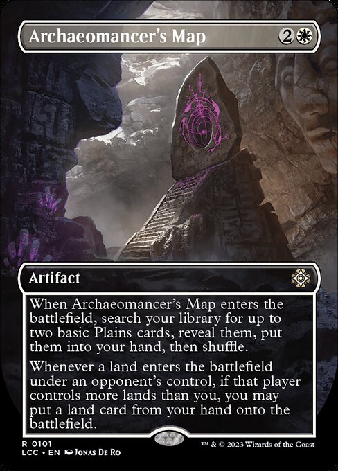 古语术士地图 (Archaeomancer's Map) - The Lost Caverns of Ixalan Commander (#101) - Illustrated by Jonas De Ro - Magic: The Gathering Card