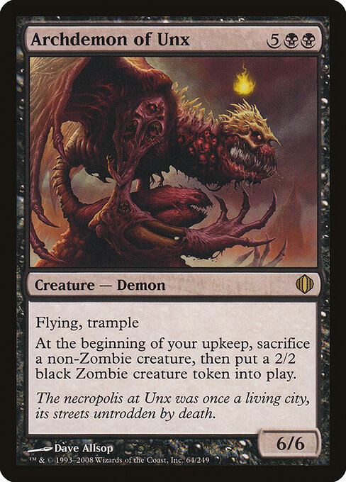 Archdemon of Unx - Shards of Alara Magic card
