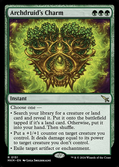 Archdruid's Charm - Murders at Karlov Manor Magic card