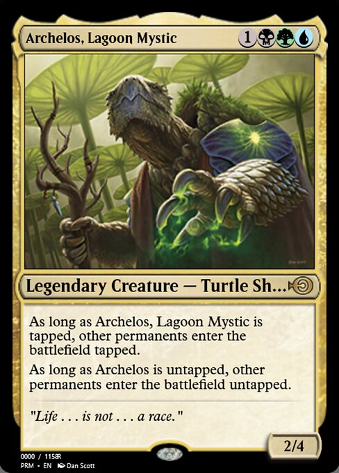 Archelos, Mistico della Laguna (Archelos, Lagoon Mystic) - Dominaria United Commander (#140) - Illustrated by Dan Murayama Scott - Magic: The Gathering Card