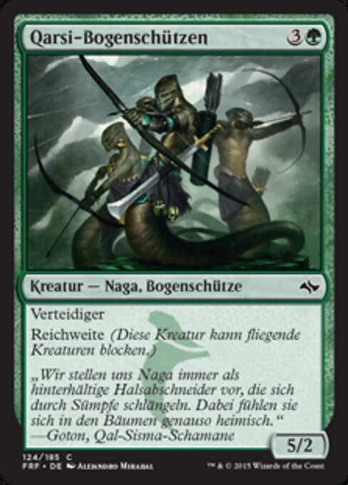 카르시의 궁수들 (Archers of Qarsi) - Fate Reforged (#124) - Illustrated by Alejandro Mirabal - Magic: The Gathering Card