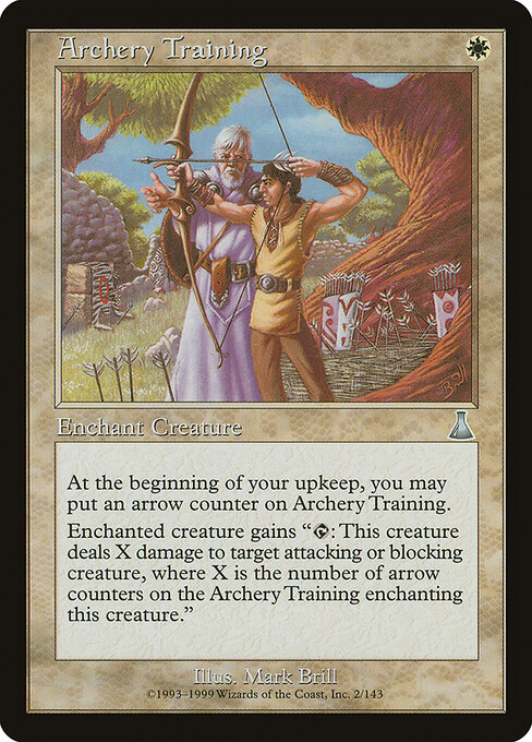 Fernkampftraining (Archery Training) - Urza's Destiny (#2) - Illustrated by Mark Brill - Magic: The Gathering Card