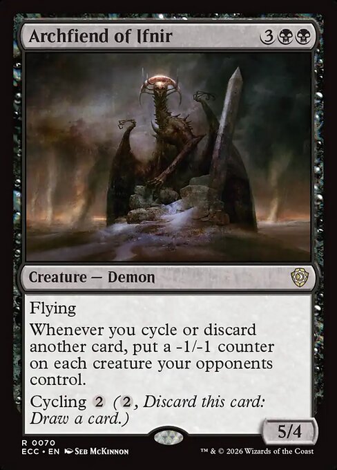 Archfiend of Ifnir - Lorwyn Eclipsed Commander (#70) - Illustrated by Seb McKinnon - Magic: The Gathering Card