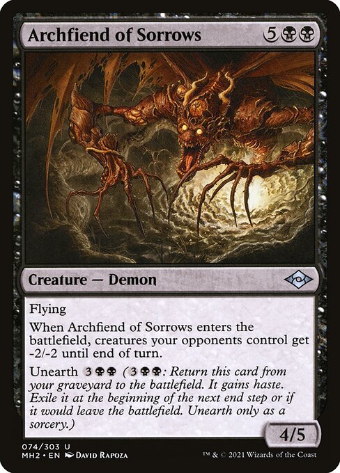 Archfiend of Sorrows - Modern Horizons 2 Magic card