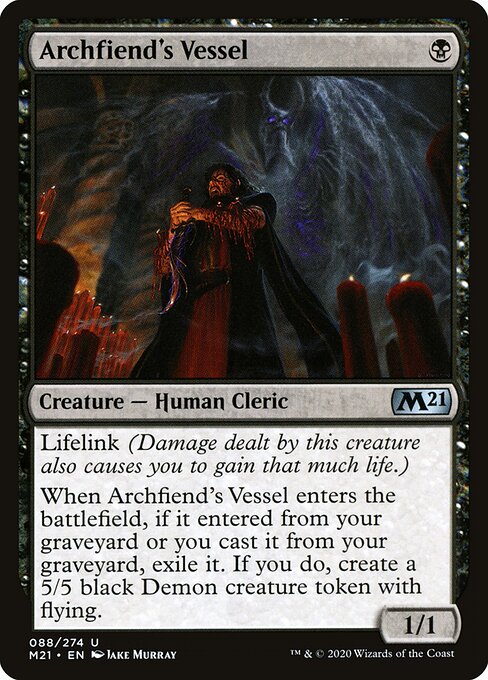Archfiend's Vessel - Core Set 2021 Magic card