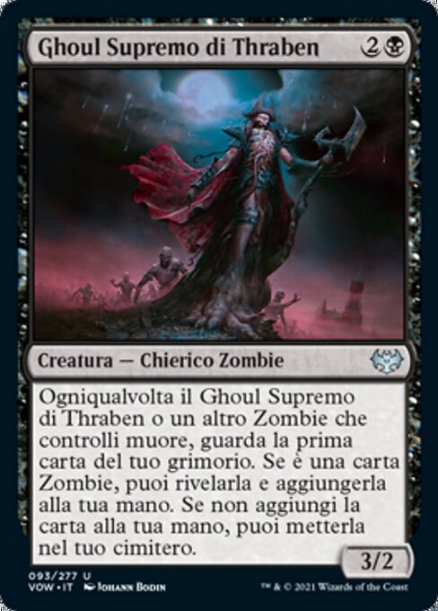 Erzghul von Thraben (Archghoul of Thraben) - Innistrad: Crimson Vow (#93) - Illustrated by Johann Bodin - Magic: The Gathering Card