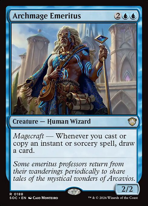 Archmage Emeritus - Secrets of Strixhaven Commander Magic card