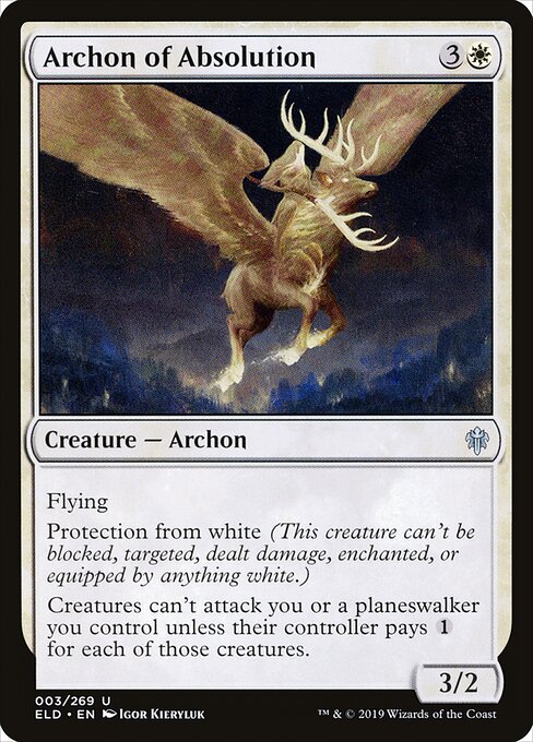 Archon of Absolution - Throne of Eldraine Magic card
