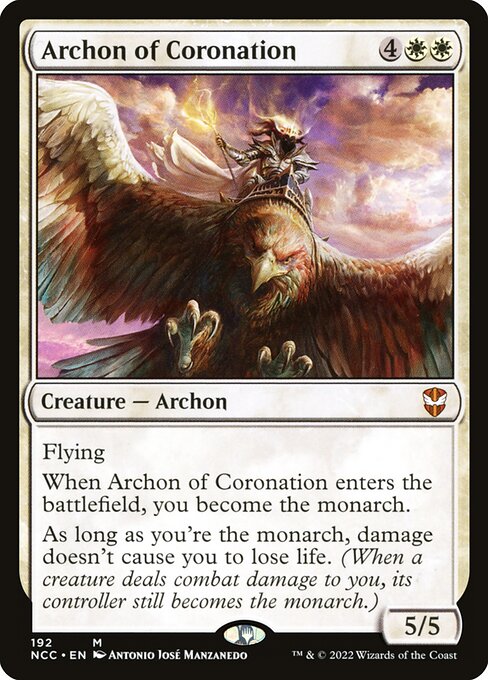 Archon of Coronation - New Capenna Commander Magic card