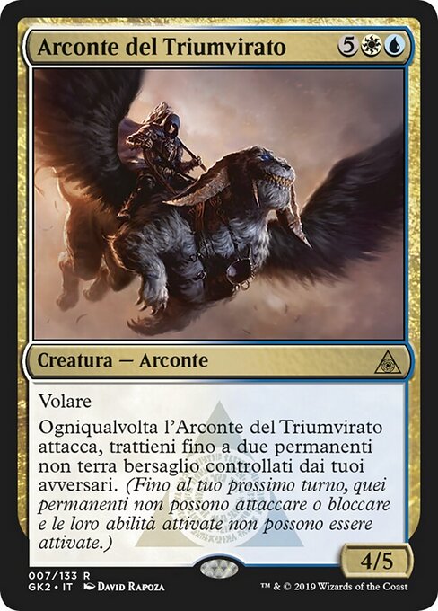 Archon des Triumvirats (Archon of the Triumvirate) - RNA Guild Kit (#7) - Illustrated by David Rapoza - Magic: The Gathering Card