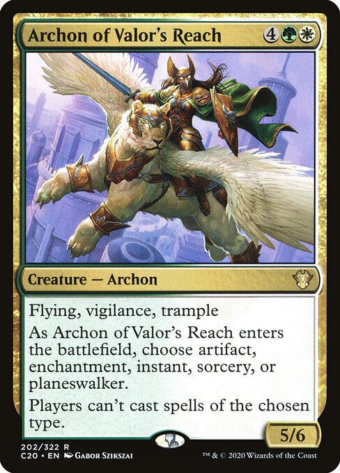Archon of Valor's Reach - Commander 2020 Magic card