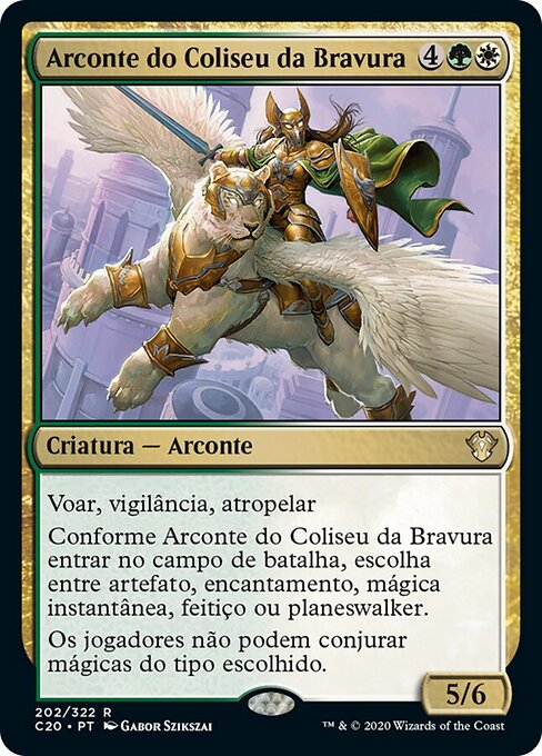 英勇巅统领 (Archon of Valor's Reach) - Battlebond (#74) - Illustrated by Gabor Szikszai - Magic: The Gathering Card