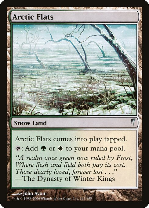 Arctic Flats - Coldsnap Magic card
