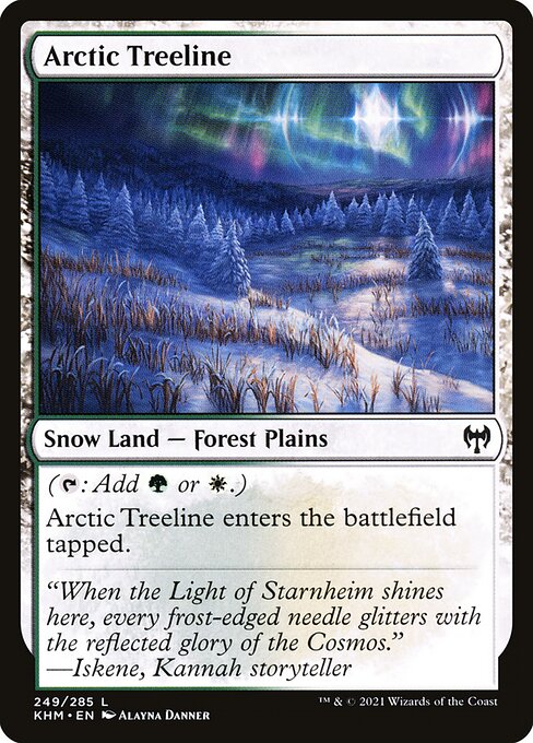 Arctic Treeline - Kaldheim Magic card
