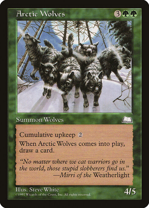 Arctic Wolves - Weatherlight Magic card