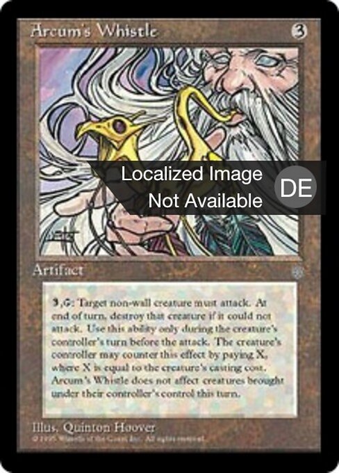 Richiamo di Arcum (Arcum's Whistle) - Ice Age (#311) - Illustrated by Quinton Hoover - Magic: The Gathering Card