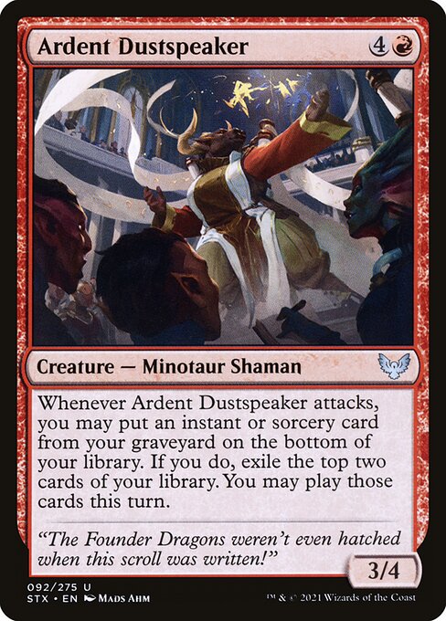 Ardent Dustspeaker - Strixhaven: School of Mages Magic card