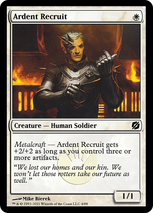 Ardent Recruit - Duel Decks: Mirrodin Pure vs. New Phyrexia Magic card
