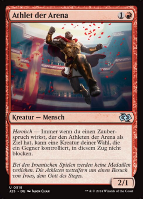 Athlet der Arena (Arena Athlete) - Foundations Jumpstart (#518) - Illustrated by Jason Chan - Magic: The Gathering Card