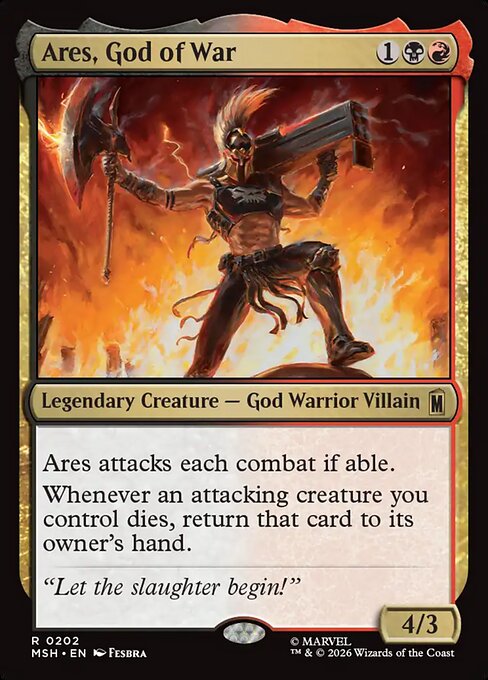 Ares, God of War - Marvel Super Heroes Magic card