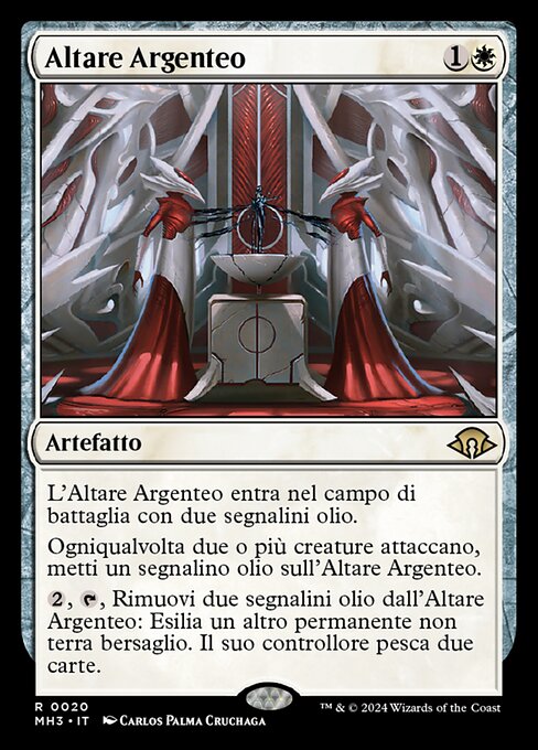 Estrado argénteo (Argent Dais) - Modern Horizons 3 (#20) - Illustrated by Carlos Palma Cruchaga - Magic: The Gathering Card