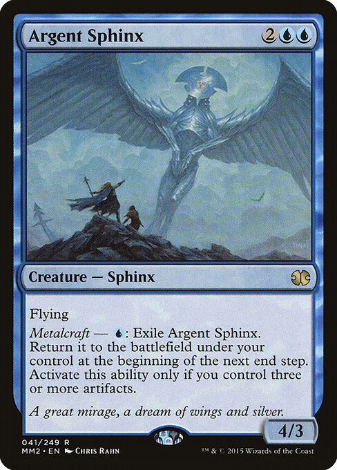 Argent Sphinx - Modern Masters 2015 Magic card