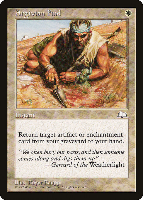 Argivian Find - Weatherlight Magic card