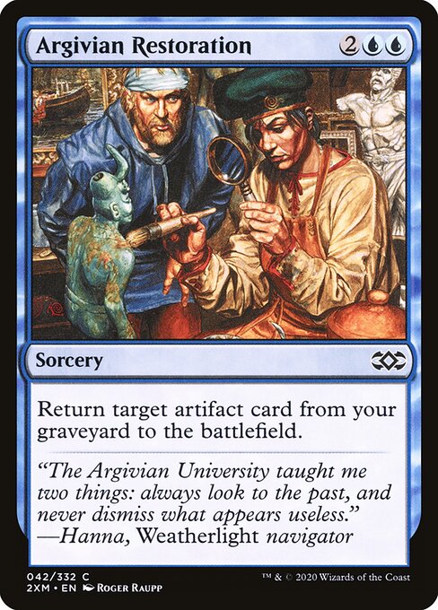 Argivian Restoration - Double Masters Magic card