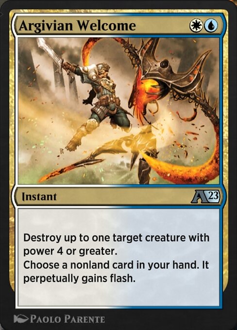 Argivian Welcome - Alchemy: The Brothers' War (#16) - Illustrated by Paolo Parente - Magic: The Gathering Card
