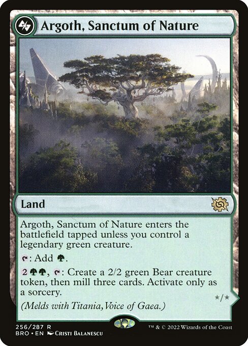 Argoth, Sanctum of Nature - The Brothers' War (#256) - Illustrated by Cristi Balanescu - Magic: The Gathering Card