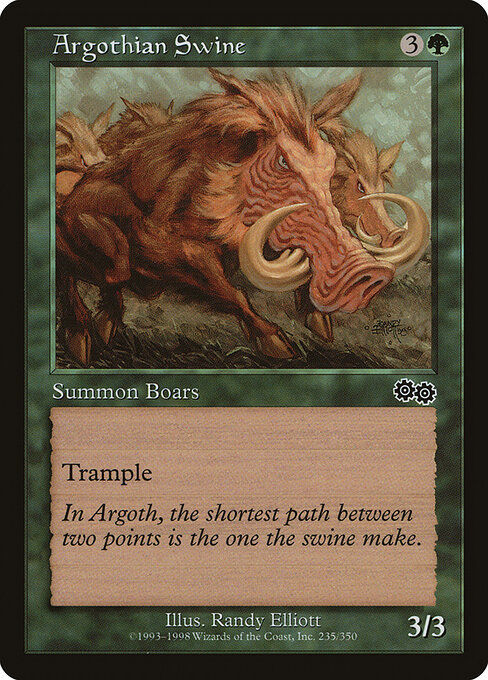 Argothian Swine - Urza's Saga Magic card